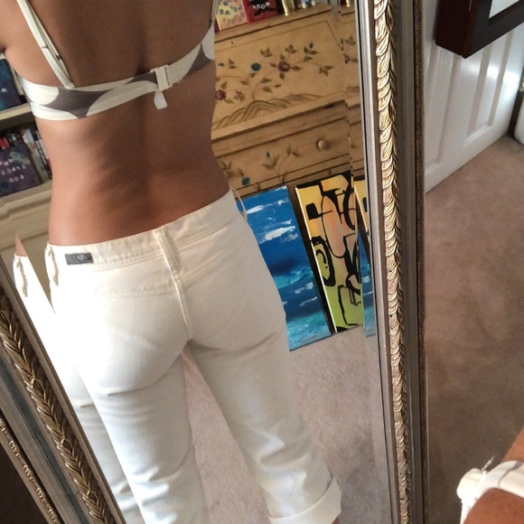 Citizens of Humanity low rise white capris - Picture 5 of 14